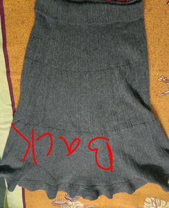 Gray woolen Skirt