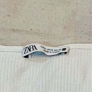 Zara Ribbed Cutout Top