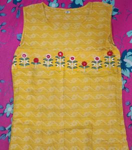 Yellow Floral Kurta