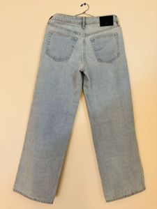 H&amp;M Light Blue Ultra Wide Jeans