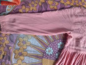 Embroidered Pink Tunic Top