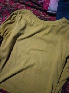 Mustard Yellow Full Sleeve Top