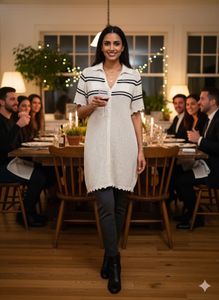 ✨Retro Crochet Chic! 🇮🇳 4-Season Tunic/Dress ✨