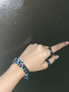 unisex Stylish Ring &amp; Bracelet Set