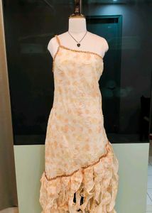 💥SALE💥Imported Luxe Beaded Dress With Frills
