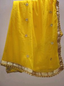 Festive Wear Yellow Sharara Set