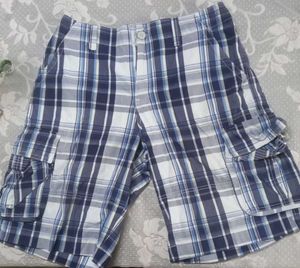 Plaid Cargo Shorts