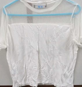 White NEVER COAST tshirt