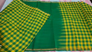 Green &amp; Yellow Saree