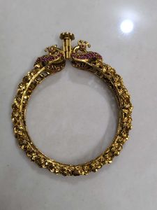 Peacock One Gram Gold Bangle