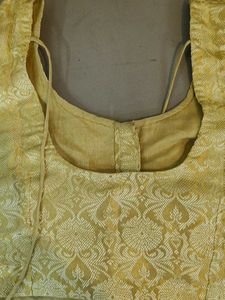 Gold Tone Sari Blouse