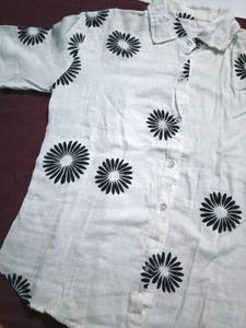 Floral Print Button-Down Shirt