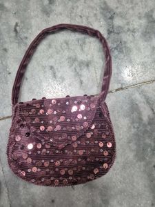 Party Wear One Peice With Fancy Purse