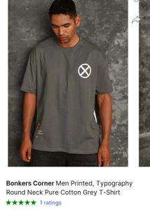 Bronkers Corner Typographic Round Neck Tshirt