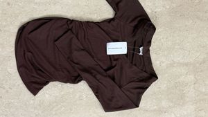 Brown Long Sleeve Top