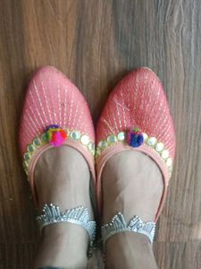 Pink Ethnic Flat belly