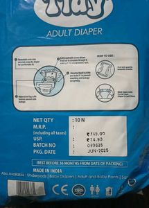 Tidy Adult Diapers.