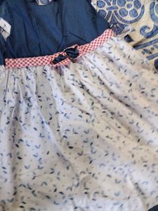 Cute Blue &amp; White Baby Dress