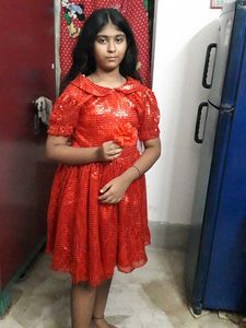 Cute Red Dress For Girls