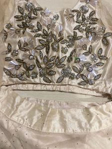 festive crop top and skirt set