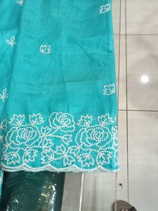 Teal Embroidered Salwar Kameez