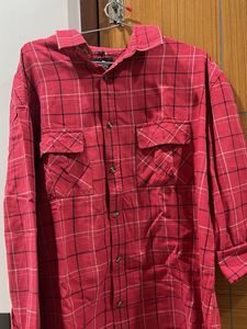 Red Plaid Flannel Shirt