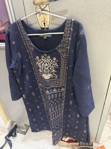 Avaasa XXL Navy Floral Print Sweatshirt