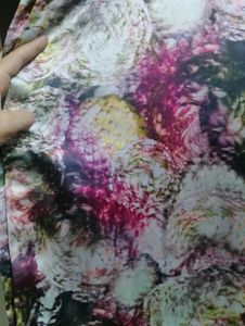 Beautiful Floral Print Woman Kurta Set