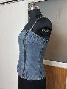 VIGOR JEANS Denim Corset Top