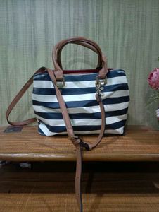 Aldo Striped Handbag