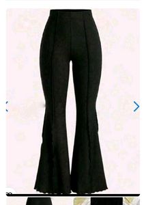 Black Flared Leg Pants