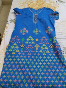 Blue Printed Kurta