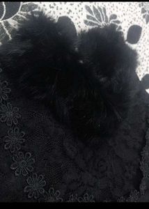 Elegant Black Embroidered Dress