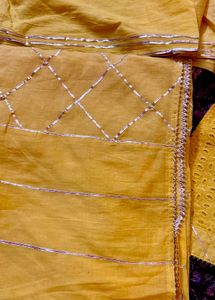 Semi Stitched Gota Patti Suit Set