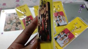 BTS Wooden Keychain+Freebies
