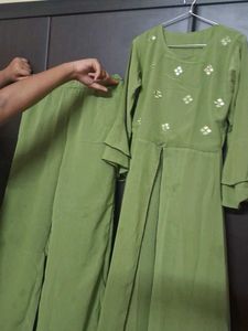 Green Kurta Set