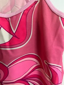 Pink Floral Print Tank Top