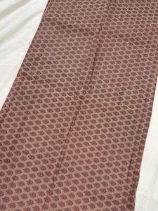 🤎Mauve Banarasi Fabric with zari work