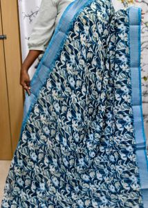 Floral Print Saree with Border