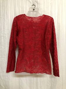 Red Full Sleeve Top