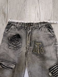 Sc9537 Sabrin Cargo Bootcut Jeans Waist 26