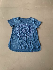 Blue Mandala Print Tee