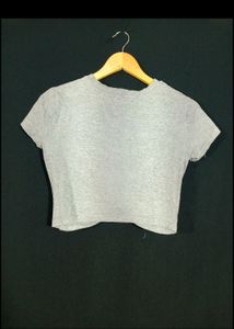 Gray Knot Top