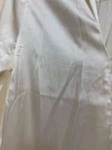 White Satin Top