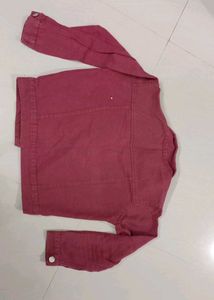 Burgundy Denim Jacket