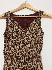 Vintage Print Maxi Dress