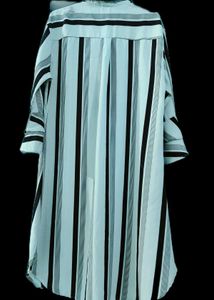 Striped Ruffle Sleeve Tunic