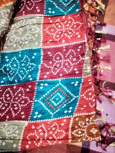 Colorful Bandhej Dupatta