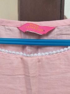 Pink Embroidered Top