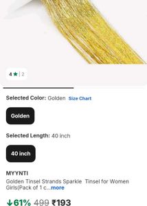 🔥HOT DEAL🔥Golden Hair Tinsel That Turns Heads